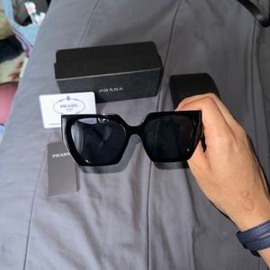 Prada Glasses big framed authentic black